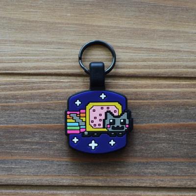 Show full view: Besties Nyan Cat Silicone Lightweight Cat ID Tag slide 2 of 4