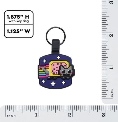 Show full view: Besties Nyan Cat Silicone Lightweight Cat ID Tag slide 4 of 4
