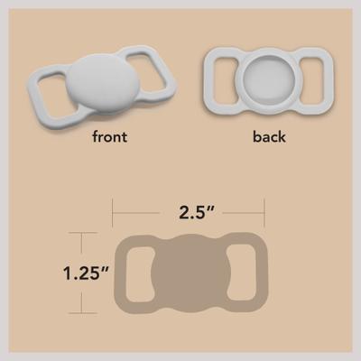 Show full view: Besties Paw Dog AirTag Holder, Grey slide 5 of 8