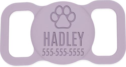 Show full view: Besties Paw Dog AirTag Holder, Lilac slide 1 of 8