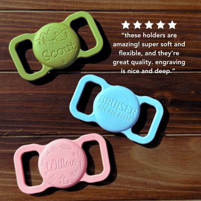 Show full view: Besties Paw Dog AirTag Holder, Lilac slide 3 of 8