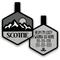 Show in main carousel: Besties Pup's Peak Mountain Design Jingle-Free Silicone Dog ID Tag, Midnight Granite slide 1 of 9