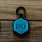 Show in main carousel: Besties Salt & Sun Design Jingle-Free Silicone Dog ID Tag, Sky Blue slide 3 of 9