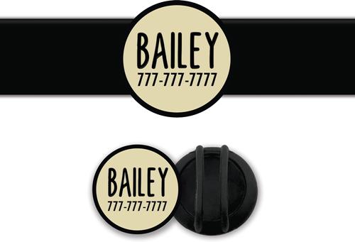 Show full view: Besties Slide-On Cat & Dog ID Tag, Cream slide 1 of 9