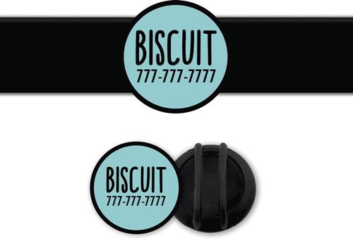 Show full view: Besties Slide-On Cat & Dog ID Tag, Sky Blue slide 1 of 8