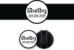 Besties Slide-On Cat & Dog ID Tag, White