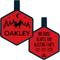 Show in main carousel: Besties Stay Wild Design Jingle-Free Silicone Dog ID Tag, Red slide 1 of 10