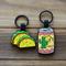 Show in main carousel: Besties Tacos & Beer Best Friends Set of 2 Jingle-Free Silicone Pet ID Tags slide 2 of 7