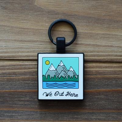 Show full view: Besties We Out Here Jingle-Free Silicone Dog ID Tag slide 3 of 7