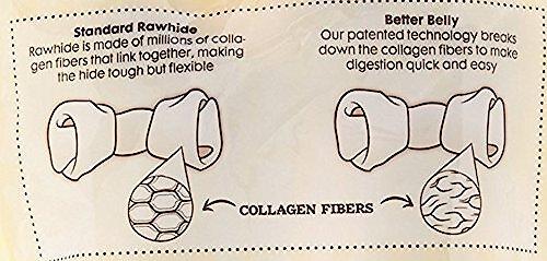 Show full view: Better Belly Originals Bones Highly-Digestible Rawhide Chicken Liver Flavor Dog Treat Chew, Mini, 26 count slide 4 of 12