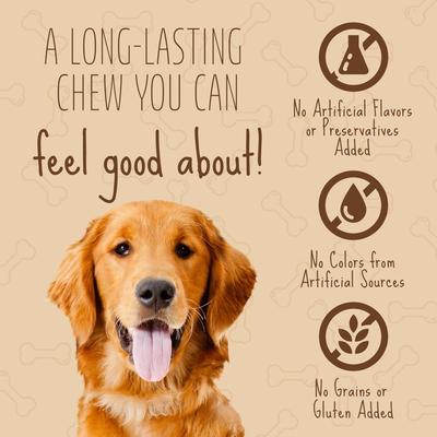 Show full view: Better Belly Double Pops with Real Chicken & Peanut Butter Highly Digestible Rawhide Dog Treat Chews, 10 count slide 9 of 13