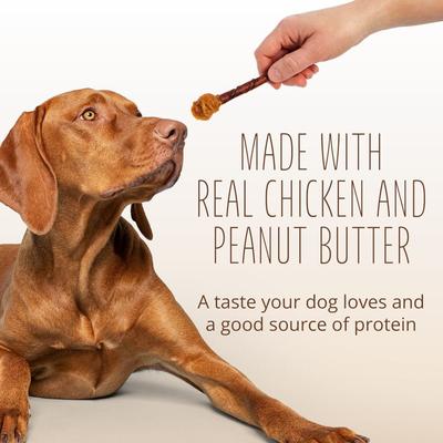 Show full view: Better Belly Double Pops with Real Chicken & Peanut Butter Highly Digestible Rawhide Dog Treat Chews, 10 count slide 8 of 13