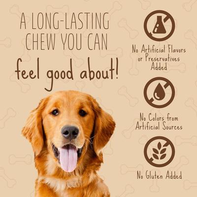 Show full view: Better Belly Kabobs Highly Digestible Rawhide Real Peanut Butter Dog Treat Chews, 10 count slide 8 of 13