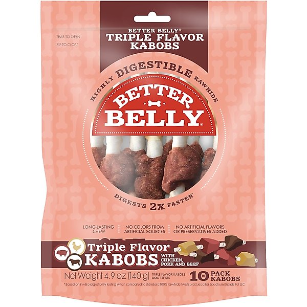 Chewy Louie Peanut Butter & Jelly Flavor Filled Rawhide Bone Dog Treat