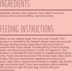 Better Belly Triple Flavor Kabobs Pork, Beef, & Chicken Highly Digestible Rawhide Dog Treat Chews, 10 count slide 2 of 9