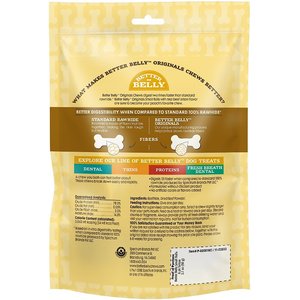 Better Belly Originals Roll Real Beef Sirloin Flavor Highly Digestible Rawhide Dog Treat Chew, Small, 6 count