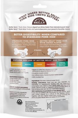Show full view: Better Belly Proteins Twist Sticks with Real Lamb Highly Digestible Rawhide Dog Treat Chew, 25 count slide 3 of 12