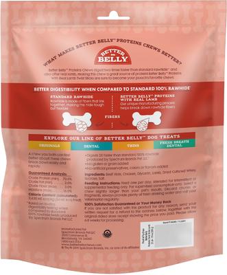 Show full view: Better Belly Proteins Real Lamb Twists Dog Treats, 25 count slide 3 of 11