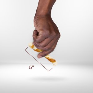 Better Belly Proteins Rolls with Real Venison Highly Digestible Rawhide Dog Treat Chew, Small, 6 count