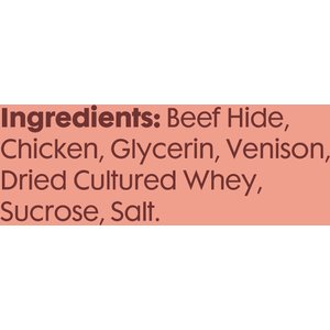 Better Belly Proteins Twist Sticks with Real Venison Highly Digestible Rawhide Dog Treat Chew, 25 count