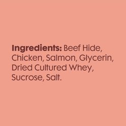 Better Belly Proteins Rolls with Real Salmon Highly Digestible Rawhide Dog Treat Chew, Small, 6 count slide 2 of 4