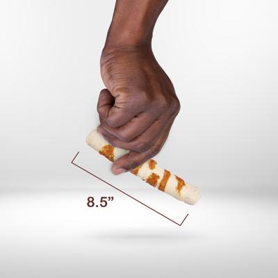 Show full view: Better Belly Proteins Rolls with Real Venison Highly Digestible Rawhide Dog Treat Chew, Large, 3 count slide 5 of 13