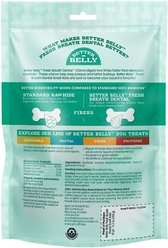 Better Belly Rolls Fresh Breath Dental Spearmint Flavor Highly Digestible Rawhide Dog Treat Chew, Small, 10 count slide 2 of 8