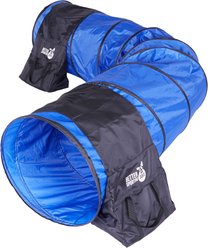 Better Sporting Dogs 10-ft Agility Tunnel with Sandbag Dog Toy, Blue