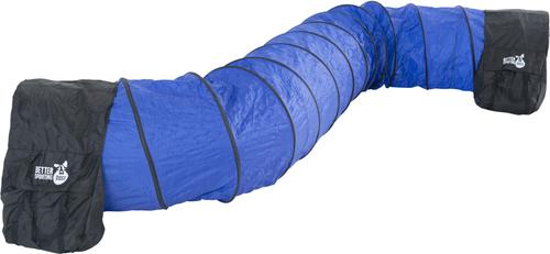 Show full view: Better Sporting Dogs Agility Tunnel with Sandbags Dog Training Equipment, Blue, 16-ft slide 5 of 7