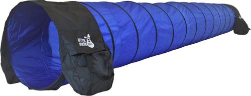 Show full view: Better Sporting Dogs Agility Tunnel with Sandbags Dog Training Equipment, Blue, 16-ft slide 4 of 7