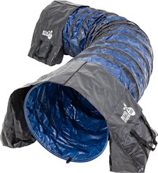 Better Sporting Dogs Heavy Duty PVC Agility Tunnel with Sandbags Dog Training Equipment, Blue, 10-ft slide 2 of 8
