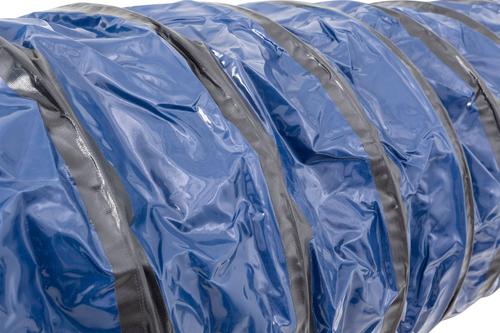 Show full view: Better Sporting Dogs Heavy Duty PVC Agility Tunnel with Sandbags Dog Training Equipment, Blue, 10-ft slide 8 of 11
