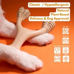 BetterBone Classic Hypoallergenic Dog Toy, Natural, Large slide 2 of 7