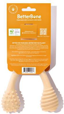 Show full view: BetterBone Hard Beef Dog Toy, Natural, Large slide 2 of 10
