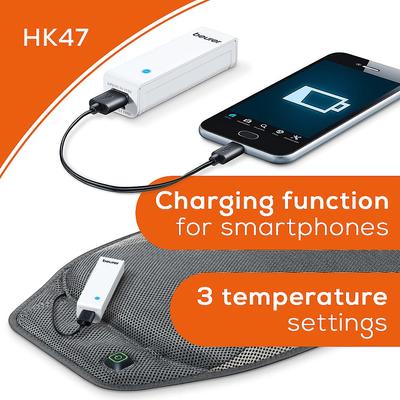 Show full view: Beurer Portable Heated Seat with Power Bank Dog & Cat Pad, Gray slide 5 of 5