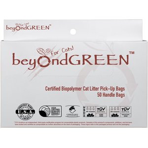 beyondGREEN Compostable Cat Litter Bags, 50 count