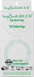 beyondGREEN Compostable Dog Waste Bag Refill Rolls, 120 count