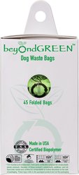 beyondGREEN Compostable Dog Waste Bag Refill Rolls, 45 count
