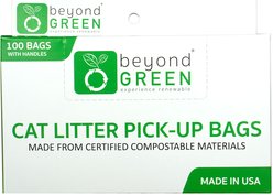 beyondGREEN Plant-Based Cat Litter Waste Bags, 100 count Regular