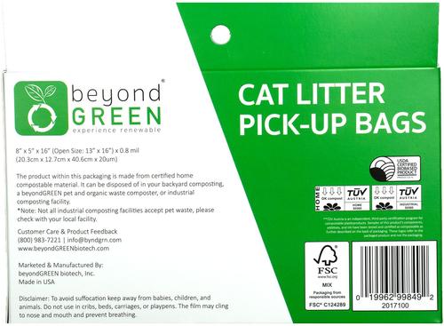 Show full view: beyondGREEN Plant-Based Cat Litter Waste Bags, 100 count Regular slide 2 of 9