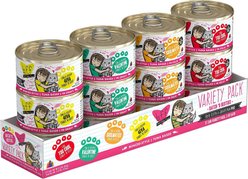 BFF Batch 'O Besties Variety Pack Canned Cat Food, 3-oz can, bundle of 24 