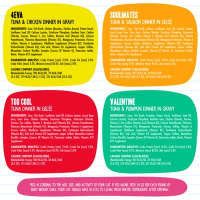 Show full view: BFF Batch 'O Besties Variety Pack + OMG Rainbow Road Variety Pack Canned Cat Food slide 4 of 10