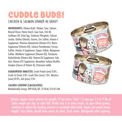 Show full view: BFF Kitten Cuddle Buds Wet Cat Food, 2.8-oz can, case of 12 slide 6 of 12