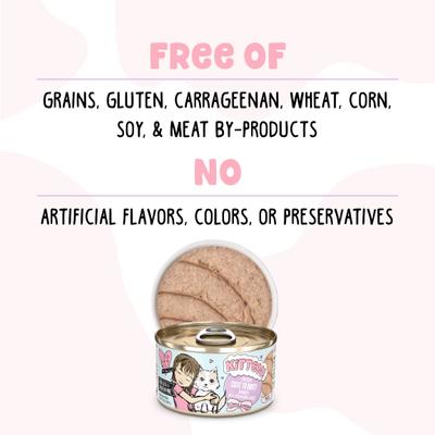 Show full view: BFF Kitten Cute to Boo Wet Cat Food, 2.8-oz can, case of 12 slide 5 of 13