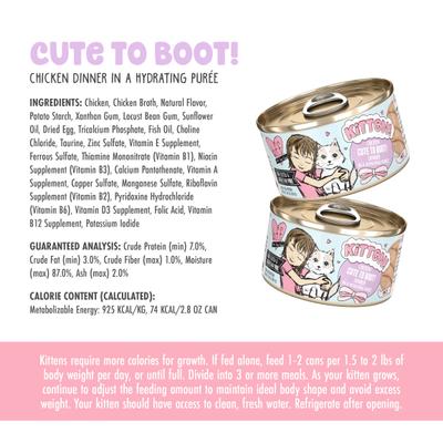 Show full view: BFF Kitten Cute to Boo Wet Cat Food, 2.8-oz can, case of 12 slide 7 of 13