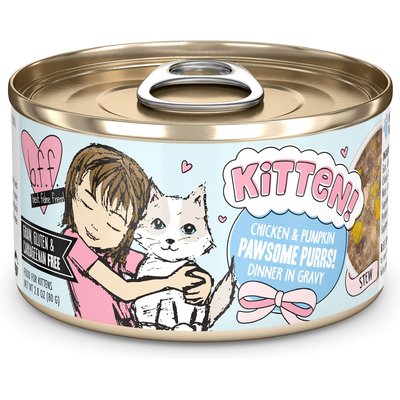 BFF BFF Kitten Pawsome Purrs Wet Cat Food, 2.8-oz can, case of 12