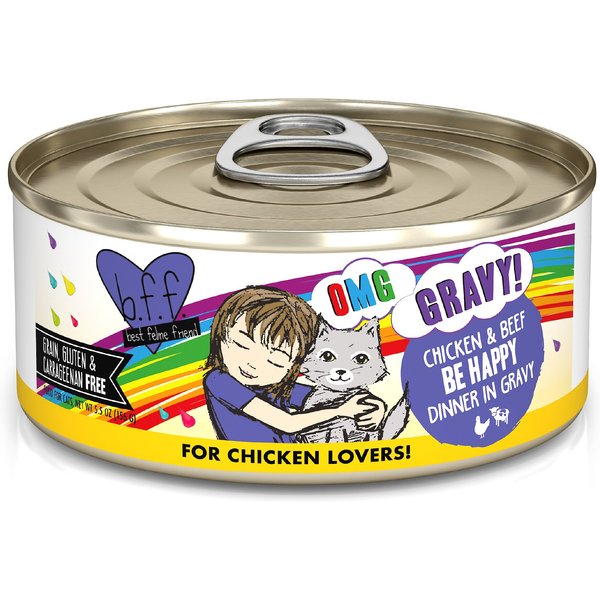 BFF OMG QT Patootie! Chicken & Turkey Dinner in Gravy Grain-Free Wet Cat Food