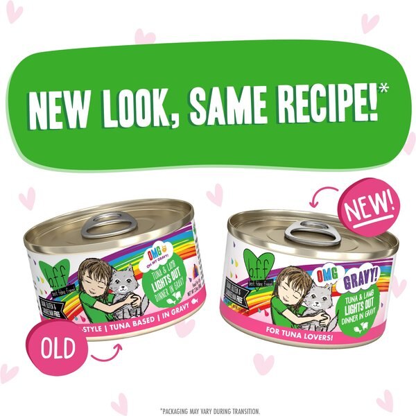 BFF OMG Lights Out! Tuna & Lamb Wet Canned Cat Food