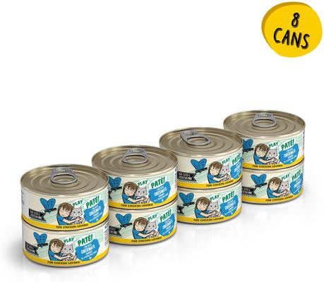 Show full view: BFF Play Pate Lovers Chicken Checkmate + Play Pate Lovers Chicken & Turkey Topsy Turvy Wet Cat Food slide 2 of 10