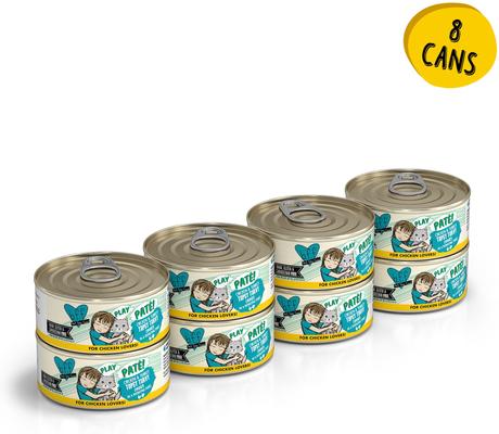 Show full view: BFF Play Pate Lovers Chicken, Duck & Turkey Take a Chance + Play Pate Lovers Chicken & Turkey Topsy Turvy Wet Cat Food slide 6 of 9